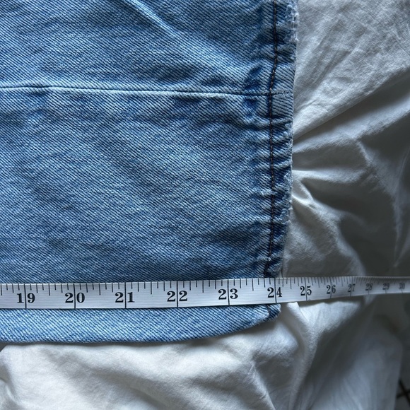 LEVI women’s Size 26 Distressed wedgie straight Blue Jean - Picture 9 of 10
